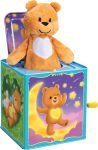 Schylling-Teddy Bear Pop N Glow Jack in The Box-18+mo-TPGJB. Small